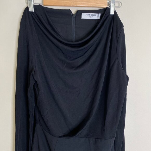 MM Lafleur Black Midi Dress with Sleek Silhouette 10 - Picture 4 of 13